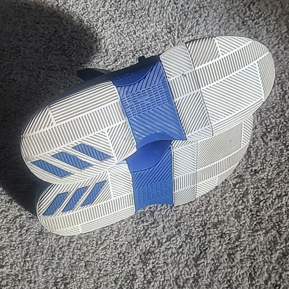EUC Adidas Dame 3 Basketball Sneakers Men 9.5 Collegiate Royal Blue